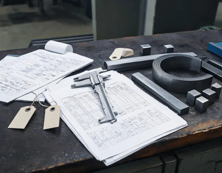 Steel material resource desk